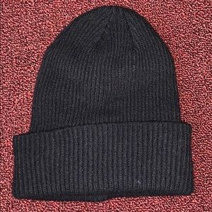 black beanie hat